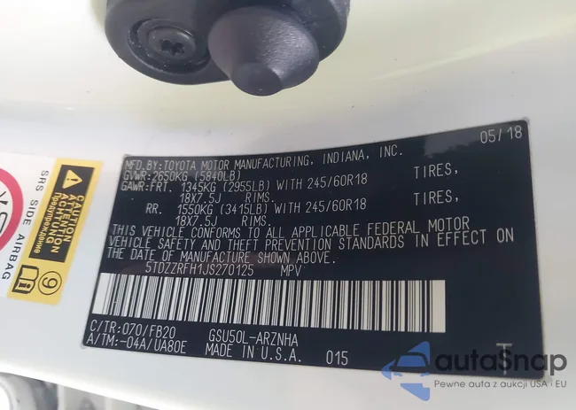 5TDZZRFH1JS270125: 43522803