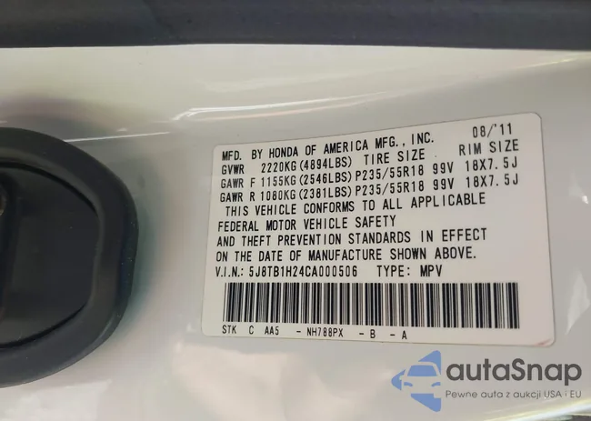 5J8TB1H24CA000506: 43522924