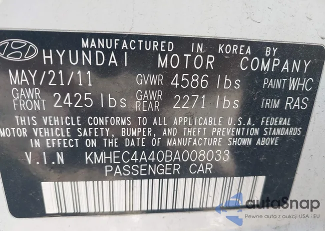 KMHEC4A40BA008033: 43522979