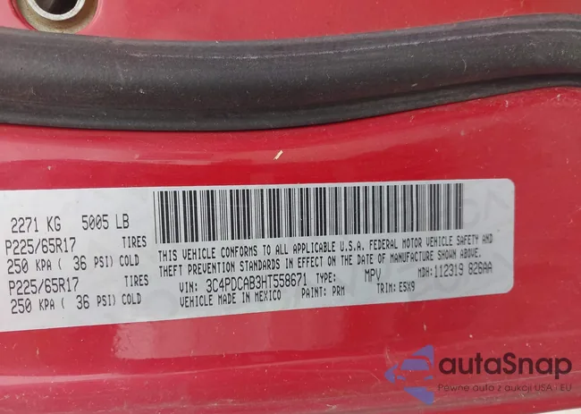 3C4PDCAB3HT558671: 43522014