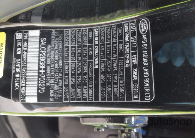 SALCP2BG8HH703270: 43522063