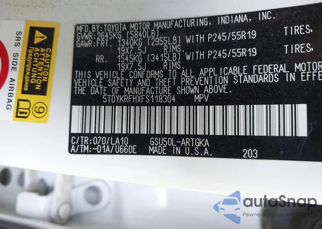 5TDYKRFHXFS118304: 43522084