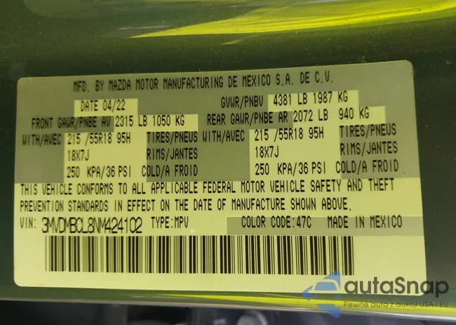 3MVDMBCL8NM424102: 43523595