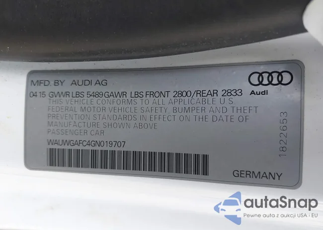 WAUWGAFC4GN019707: 43523606