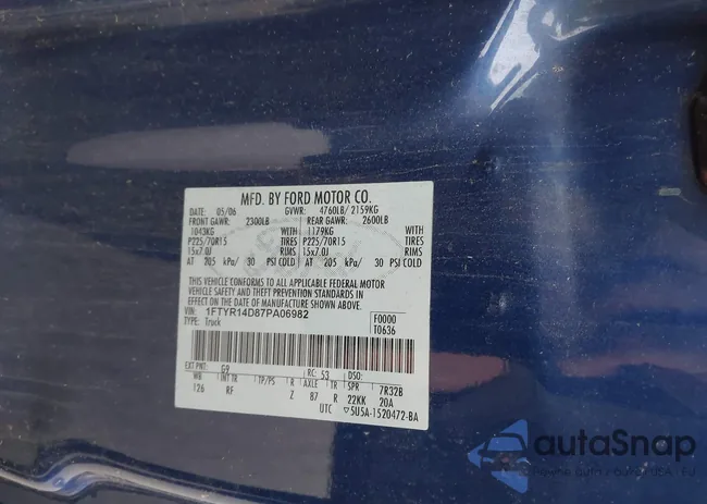 1FTYR14D87PA06982: 43523701