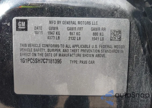 1G1PC5SH7C7181396: 43523720