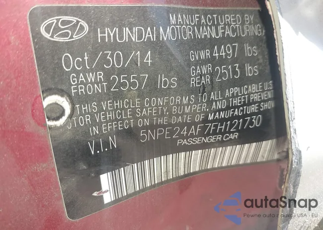 5NPE24AF7FH121730: 43523915