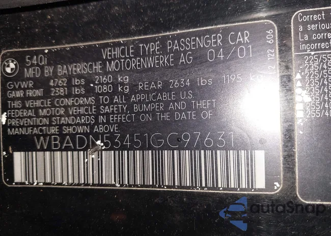 WBADN53451GC97631: 43523933