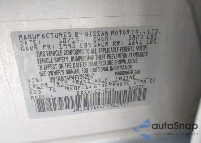 3N1AB7AP4FY362997: 43523341