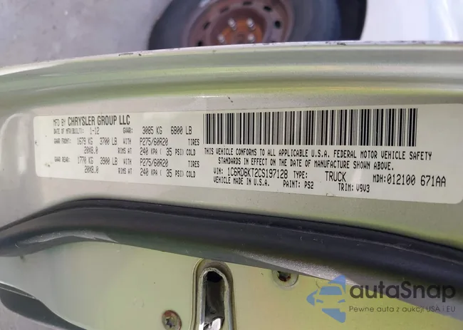 1C6RD6KT2CS197128: 43524685