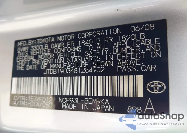 JTDBT903481284902: 43524747