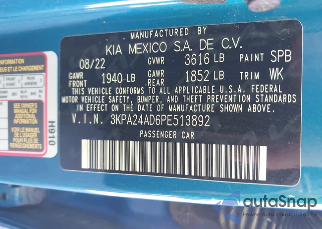 3KPA24AD6PE513892: 43524962