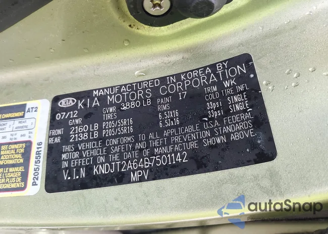 KNDJT2A64D7501142: 43524331