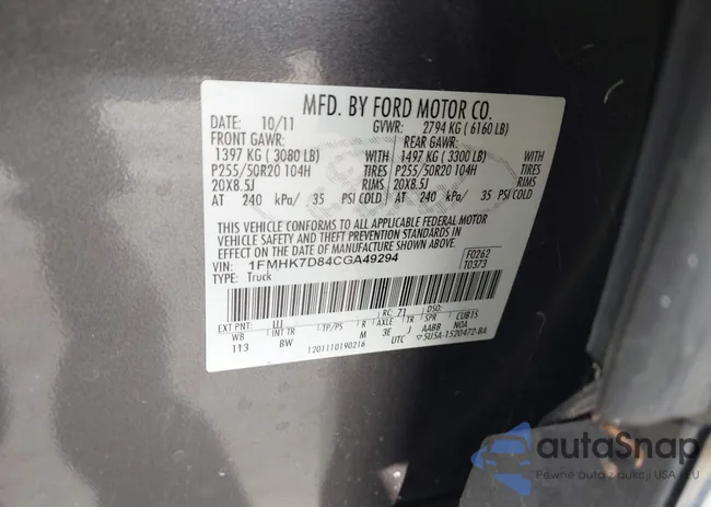 1FMHK7D84CGA49294: 43525698