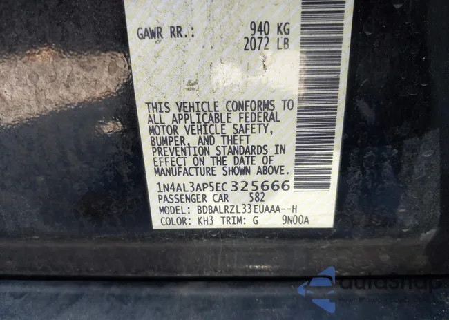 1N4AL3AP5EC325666: 43525746