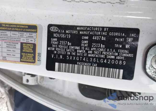 5XXGT4L36LG420089: 43525767