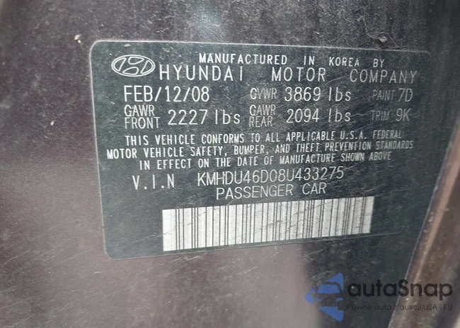 KMHDU46D08U433275: 43525808