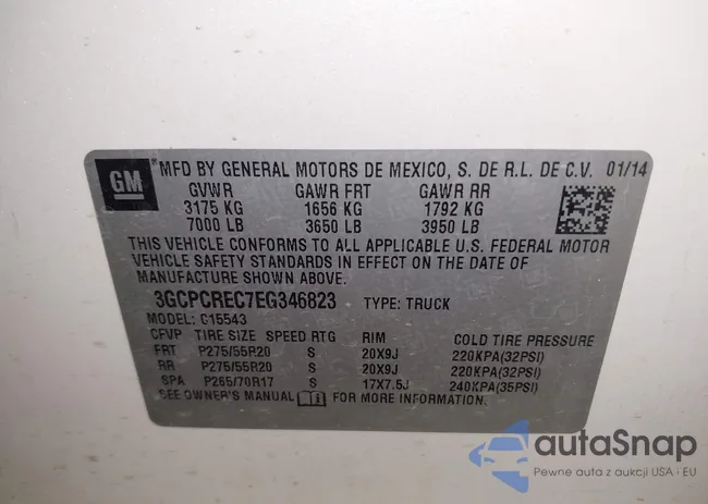 3GCPCREC7EG346823: 43525857