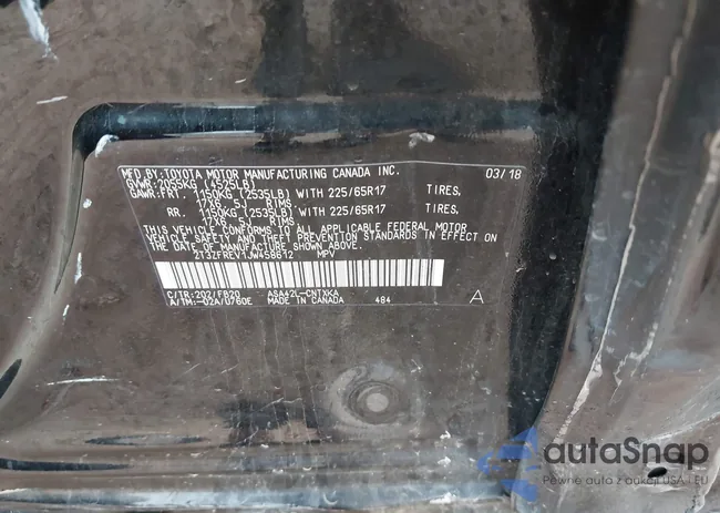 2T3ZFREV1JW458612: 43525871