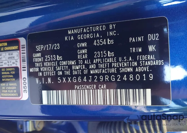 5XXG64J29RG248019: 43525949