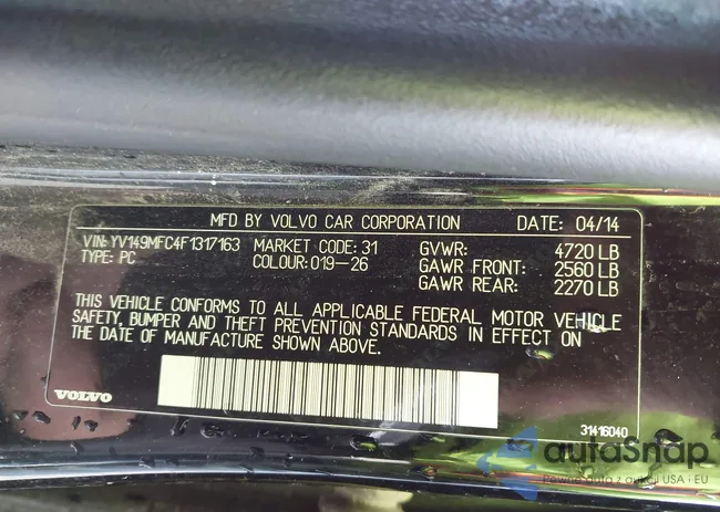 YV149MFC4F1317163: 43525059