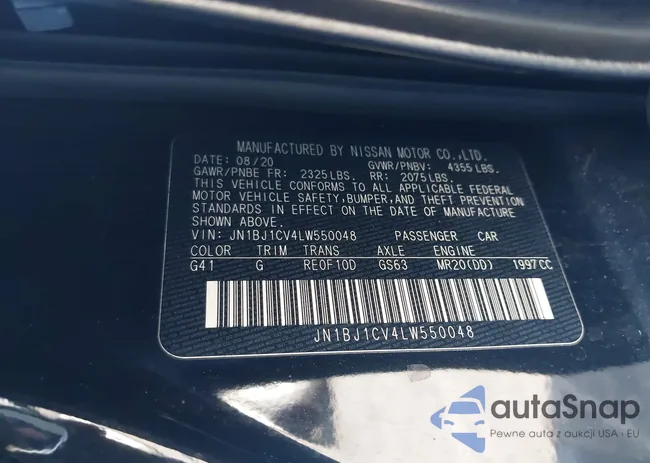 JN1BJ1CV4LW550048: 43525185