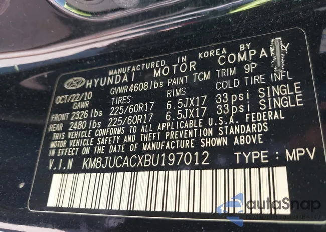 KM8JUCACXBU197012: 43525189