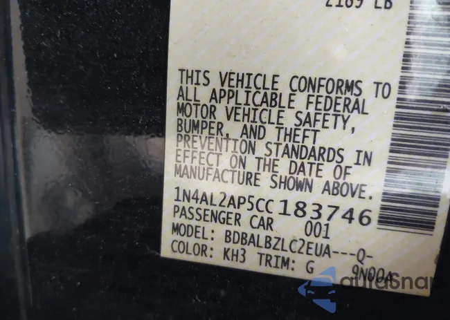 1N4AL2AP5CC183746: 43525384