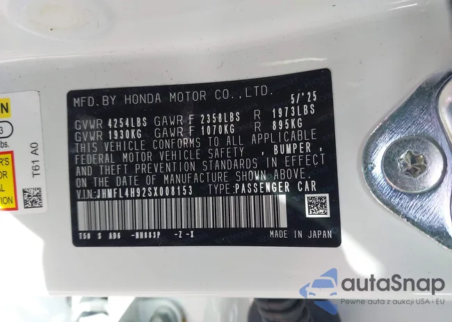 JHMFL4H92SX008153: 43526439