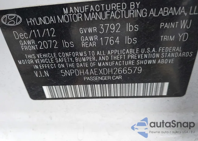 5NPDH4AEXDH266579: 43526803