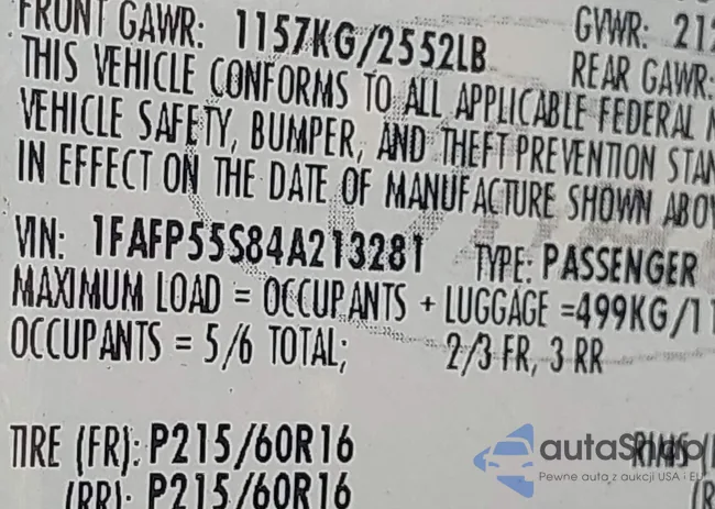 1FAFP55S84A213281: 43526909