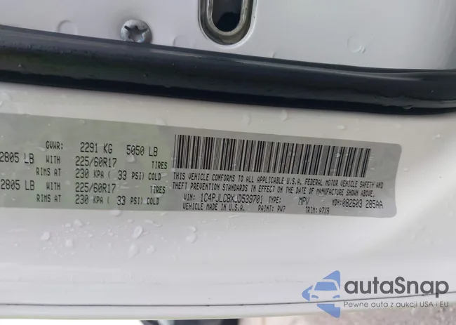 1C4PJLCBXJD539701: 43526029