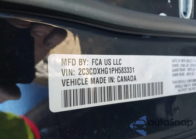 2C3CDXHG1PH583331: 43526238