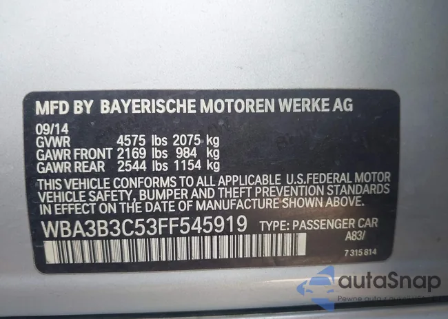 WBA3B3C53FF545919: 43526254