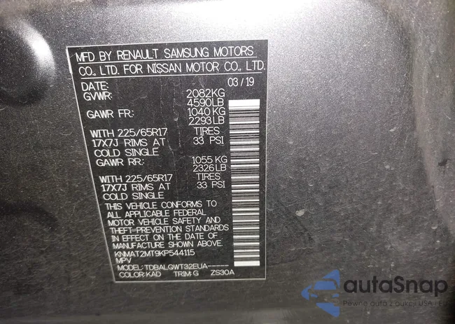 KNMAT2MT9KP544115: 43526319