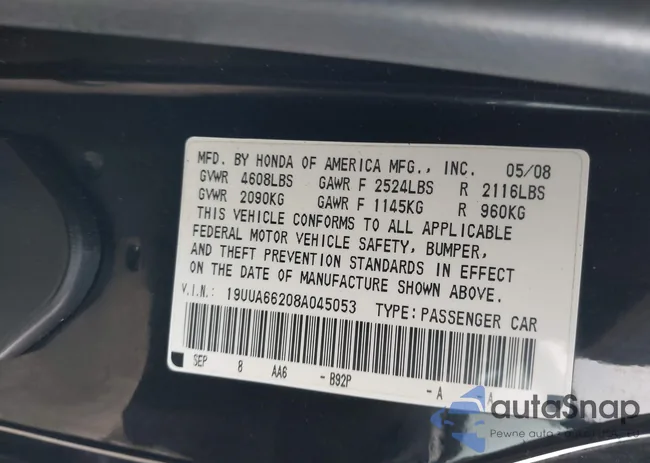 19UUA66208A045053: 43527409