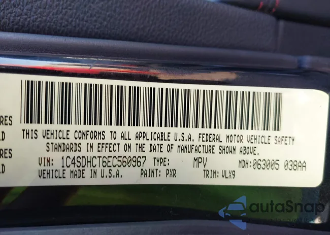 1C4SDHCT6EC560967: 43527415