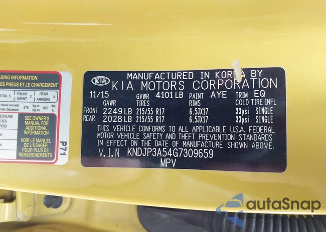 KNDJP3A54G7309659: 43527703