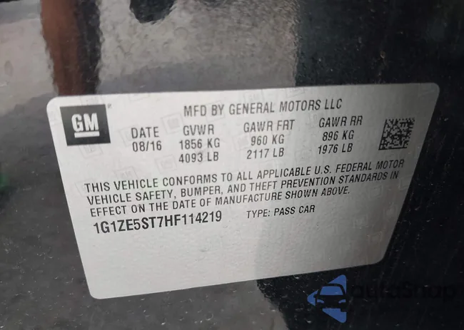 1G1ZE5ST7HF114219: 43527702