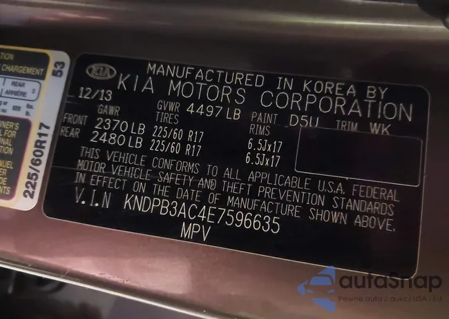 KNDPB3AC4E7596635: 43527800