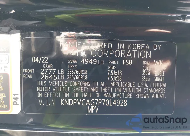 KNDPVCAG7P7014928: 43527807