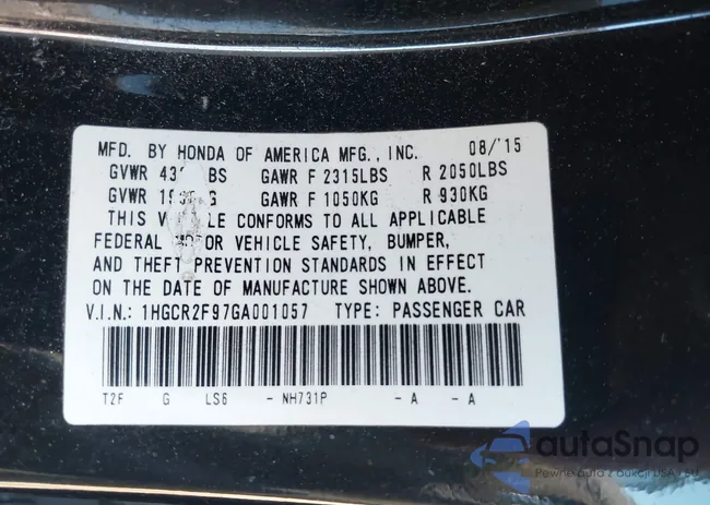 1HGCR2F97GA001057: 43527907