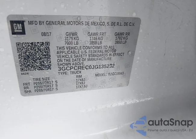 3GCPCREC0JG135232: 43527006