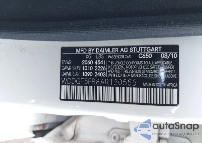 WDDGF5EB8AR120555: 43527033