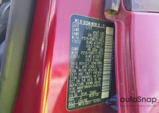 JN8AF5MV8HT754574: 43527291