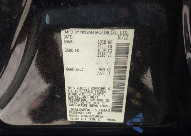 1N4AL3AP7DC153803: 43527344