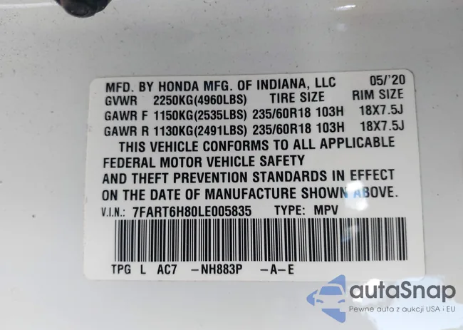 7FART6H80LE005835: 43528460