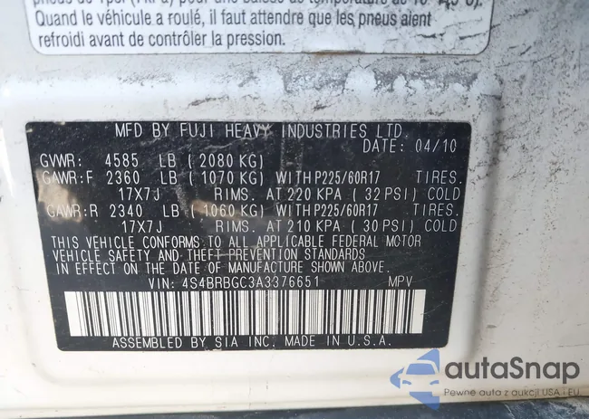 4S4BRBGC3A3376651: 43528601