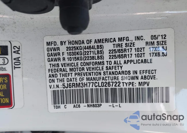 5J6RM3H77CL026722: 43528611