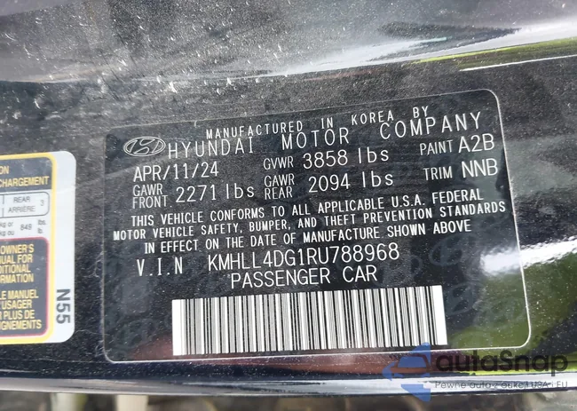 KMHLL4DG1RU788968: 43528612